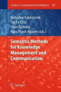 bokomslag Semantic Methods for Knowledge Management and Communication