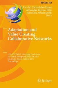 bokomslag Adaptation and Value Creating Collaborative Networks