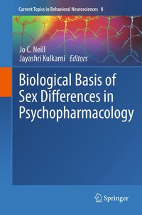 bokomslag Biological Basis of Sex Differences in Psychopharmacology