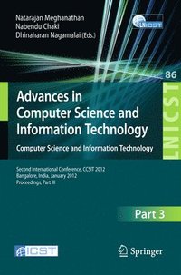bokomslag Advances in Computer Science and Information Technology. Computer Science and Information Technology