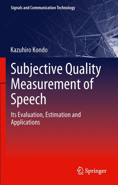 bokomslag Subjective Quality Measurement of Speech