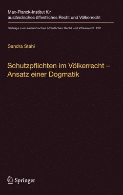 Schutzpflichten im Völkerrecht – Ansatz einer Dogmatik