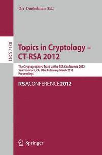 bokomslag Topics in Cryptology - CT-RSA 2012