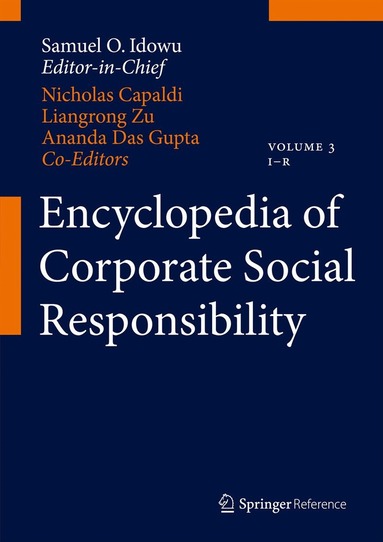 Samuel O Idowu, Nicholas Capaldi, Liangrong Zu, Ananda Das Gupta - Encyclopedia of Corporate Social Responsibility, Inbunden