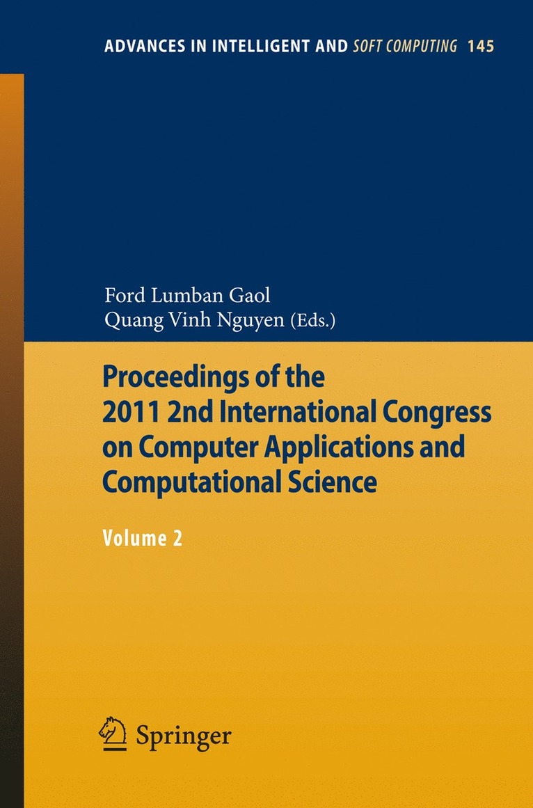 Proceedings of the 2011 2nd International Congress on Computer Applications and Computational Science 1