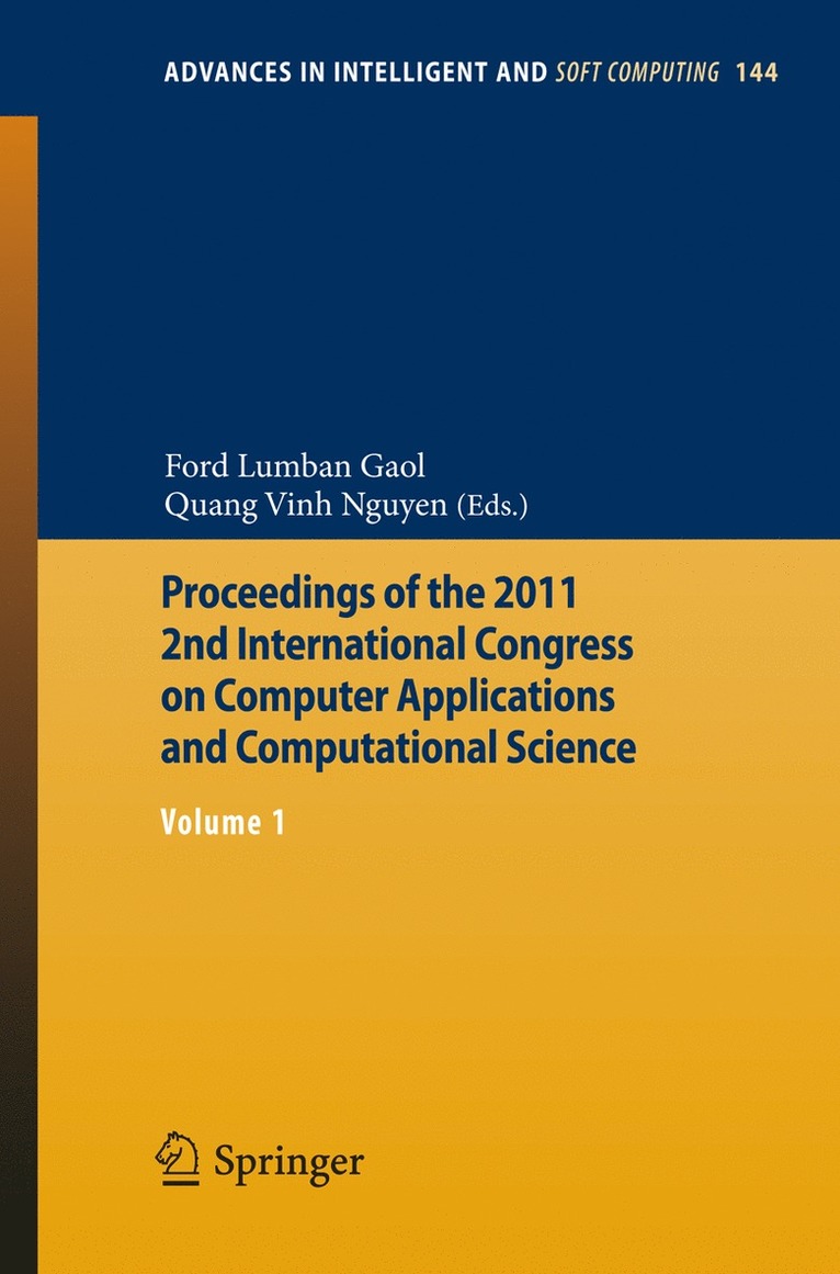 Proceedings of the 2011 2nd International Congress on Computer Applications and Computational Science 1