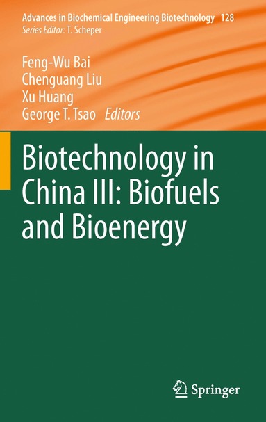 bokomslag Biotechnology in China III: Biofuels and Bioenergy