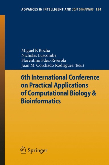 bokomslag 6th International Conference on Practical Applications of Computational Biology & Bioinformatics