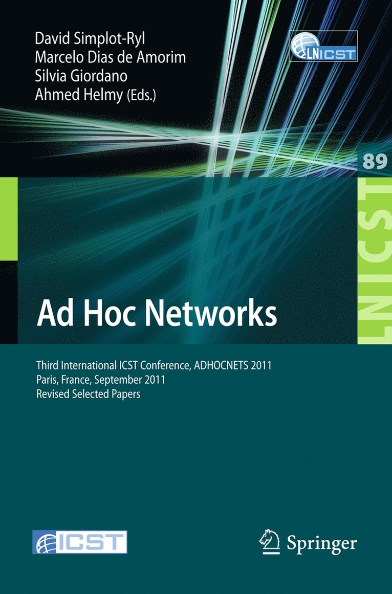 David Simplot-Ryl, Marcelo Dias de Amorim, Silvia Giordano, Ahmed Helmy, Marcelo Dias De Amorim - Ad Hoc Networks, Häftad