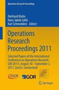 bokomslag Operations Research Proceedings 2011