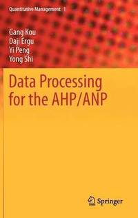 bokomslag Data Processing for the AHP/ANP