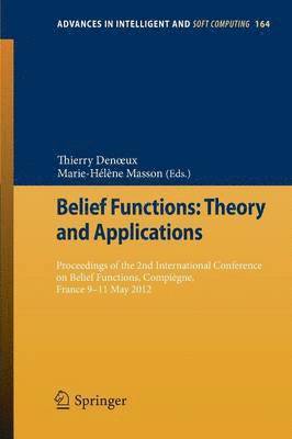 bokomslag Belief Functions: Theory and Applications