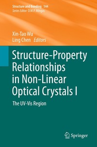 bokomslag Structure-Property Relationships in Non-Linear Optical Crystals I