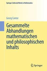 bokomslag Gesammelte Abhandlungen mathematischen und philosophischen Inhalts