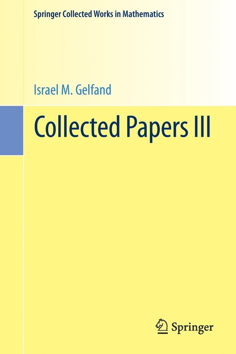 Collected Papers III 1
