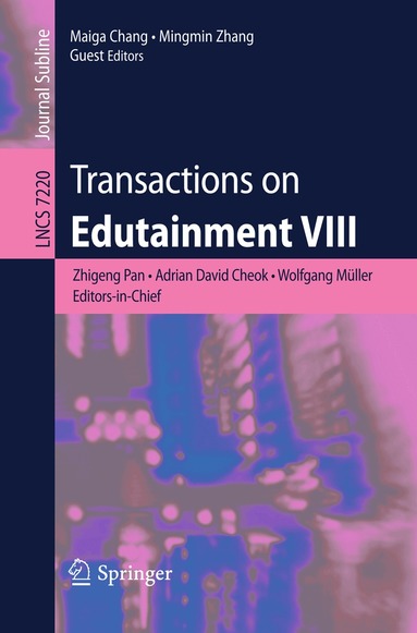 Maiga Chang, Mingmin Zhang - Transactions on Edutainment VIII, Häftad