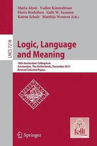bokomslag Logic, Language and Meaning