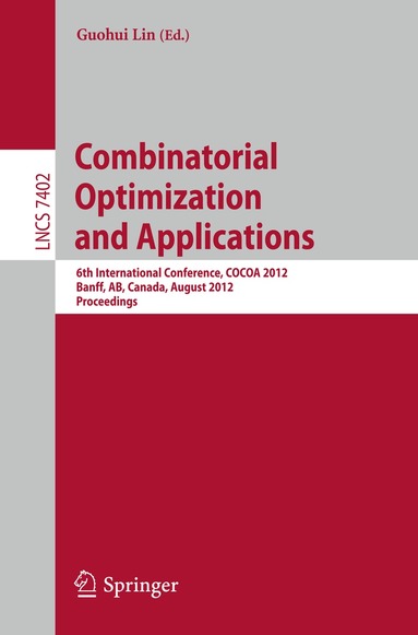 Guohui Lin - Combinatorial Optimization and Applications, Häftad