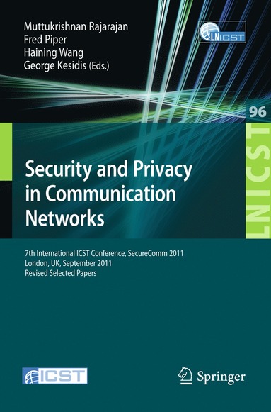 bokomslag Security and Privacy in Communication Networks