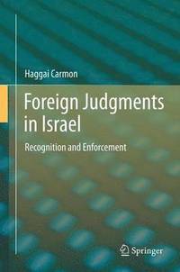 bokomslag Foreign Judgments in Israel