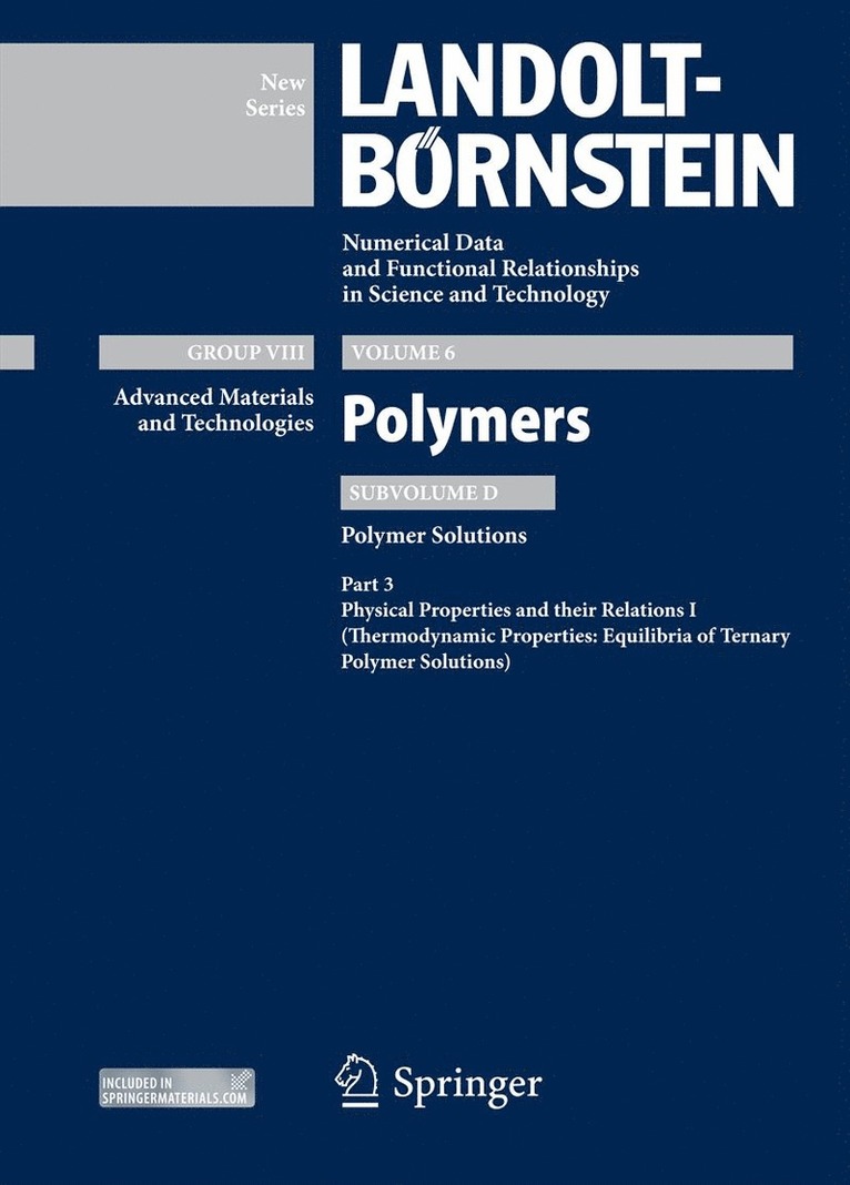 Christian Wohlfarth, M. D. Lechner, K.-F. Arndt, K. -F Arndt - Physical Properties and their Relations I, Inbunden