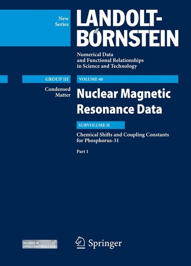 Vandana Gupta, M. D. Lechner - P31-NMR data, Part 1, Inbunden
