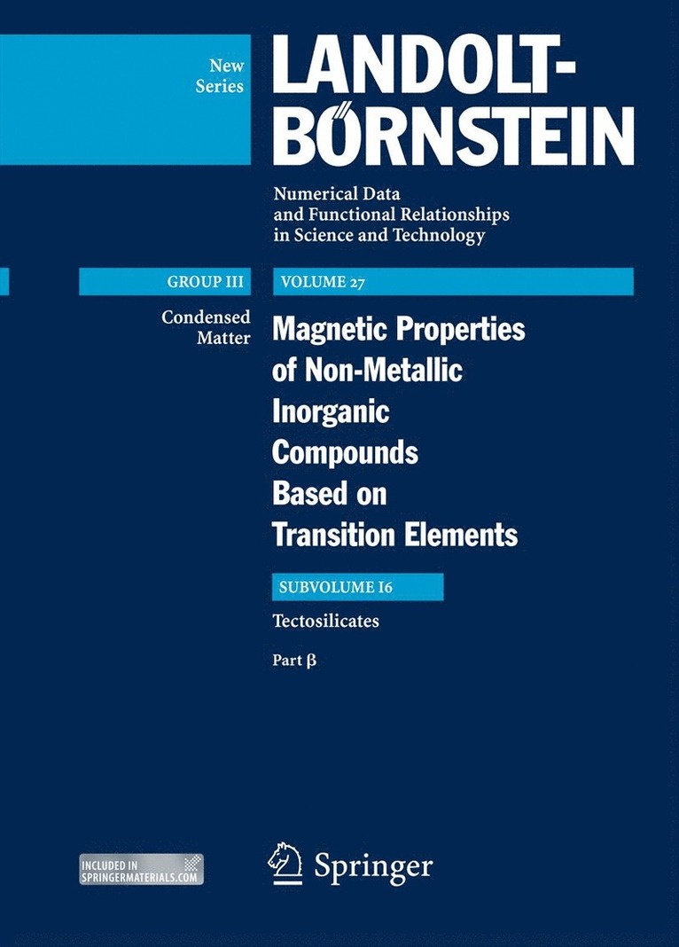 Emil Burzo, E.M-M. Wijn-Pas, E. M-M Wijn-Pas - Tectosilicates, Inbunden