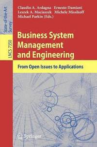 bokomslag Business System Management and Engineering
