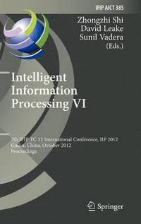 bokomslag Intelligent Information Processing VI