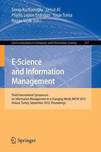 bokomslag E-Science and Information Management