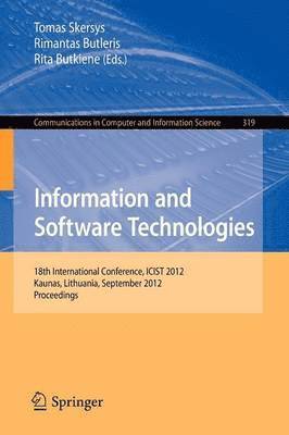 bokomslag Information and Software Technologies