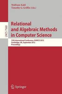 bokomslag Relational and Algebraic Methods in Computer Science