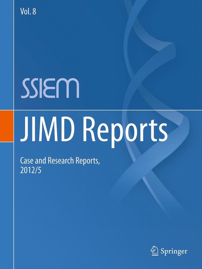 Johannes Zschocke, K Michael Gibson, Garry Brown, Eva Morava, Verena Peters, K. Michael Gibson - JIMD Reports - Case and Research Reports, 2012/5, Häftad
