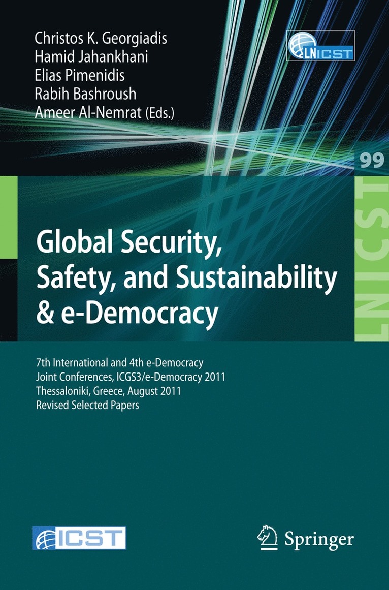 Hamid Jahankhani, Christos K. Georgiadis, Elias Pimenidis, Rabih Bashroush, Ameer Al-Nemrat - Global Security, Safety, and Sustainability, Häftad