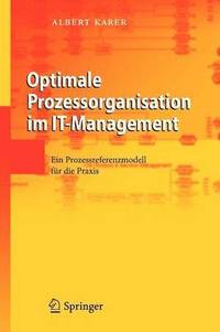 bokomslag Optimale Prozessorganisation im IT-Management