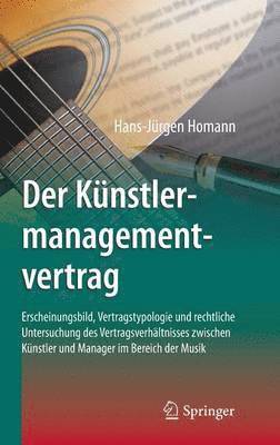 bokomslag Der Knstlermanagementvertrag