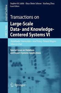 bokomslag Transactions on Large-Scale Data- and Knowledge-Centered Systems VI