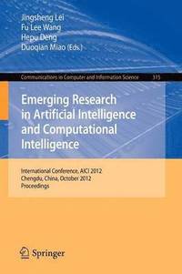 bokomslag Emerging Research in Artificial Intelligence and Computational Intelligence