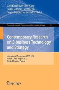 bokomslag Contemporary Research on E-business Technology and Strategy