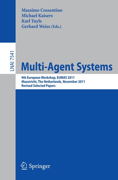 Massimo Cossentino, Michael Kaisers, Karl Tuyls, Gerhard Weiss - Multi-Agent Systems, Häftad