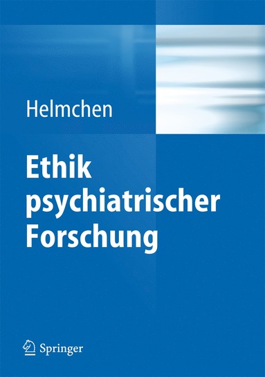 bokomslag Ethik psychiatrischer Forschung