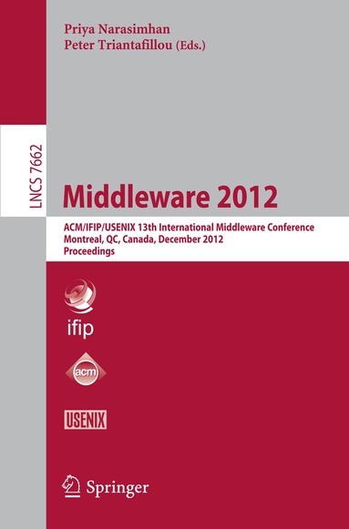 Priya Narasimhan, Peter Triantafillou - Middleware 2012, Häftad