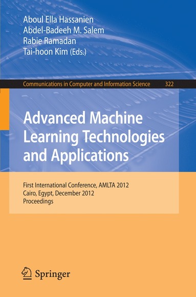 bokomslag Advanced Machine Learning Technologies and Applications