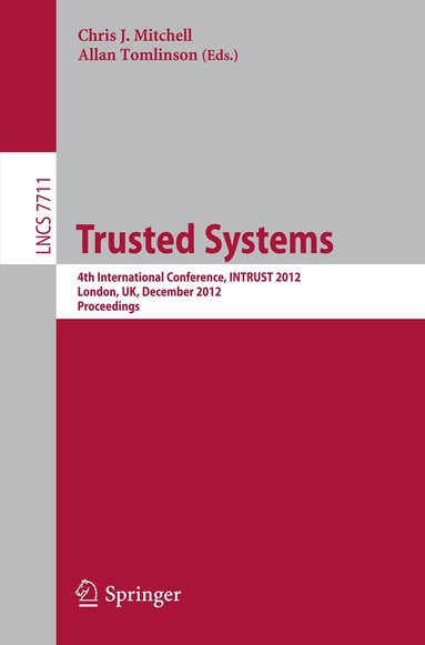 Chris J. Mitchell, Allan Tomlinson - Trusted Systems, Häftad