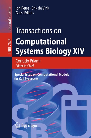 Ion Petre, Erik de  Vink - Transactions on Computational Systems Biology XIV, Häftad
