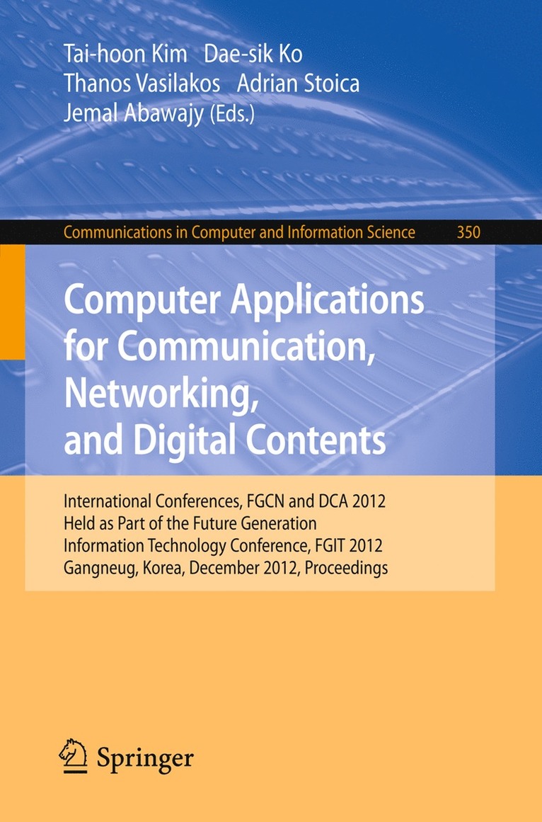 Computer Applications for Communication, Networking, and Digital Contents 1