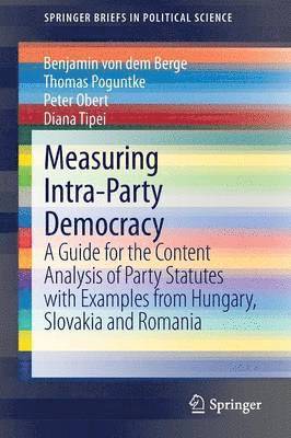 Measuring Intra-Party Democracy 1