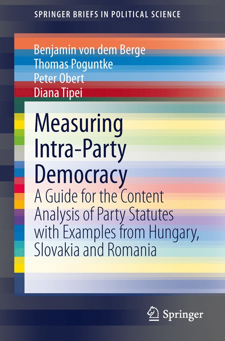 Measuring Intra-Party Democracy 1