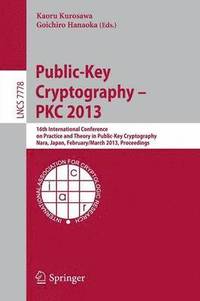 bokomslag Public-Key Cryptography -- PKC 2013