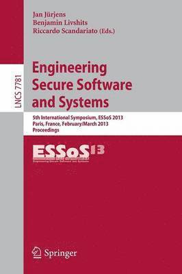 Jan Jürjens, Ben Livshits, Riccardo Scandariato - Engineering Secure Software and Systems, Häftad